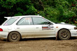 Aidan Hicks / John Hicks Subaru Impreza Wagon on SS1, Steamboat I.