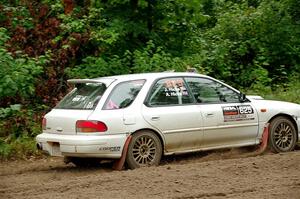 Aidan Hicks / John Hicks Subaru Impreza Wagon on SS1, Steamboat I.