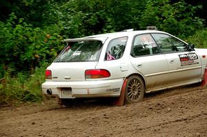 Aidan Hicks / John Hicks Subaru Impreza Wagon on SS1, Steamboat I.