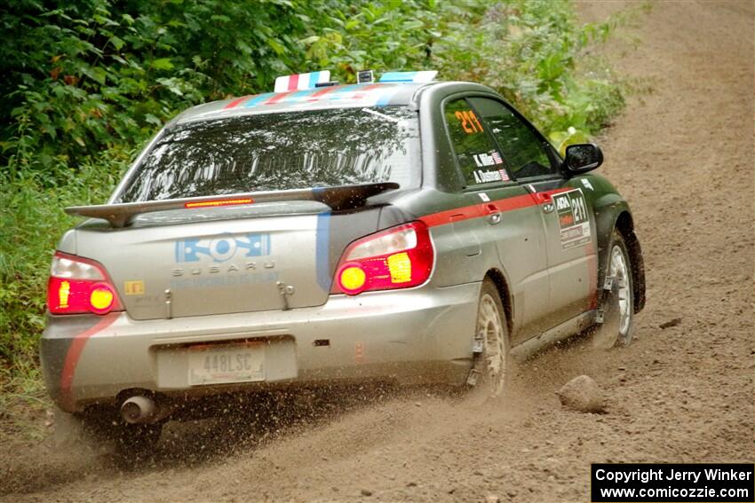 Andrew Dustman / K.J. Miller Subaru WRX on SS1, Steamboat I.