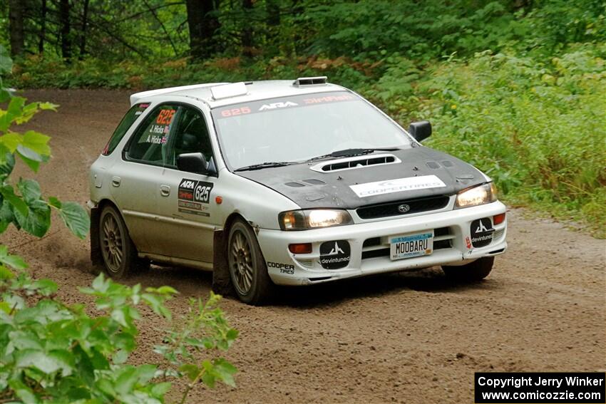 Aidan Hicks / John Hicks Subaru Impreza Wagon on SS1, Steamboat I.