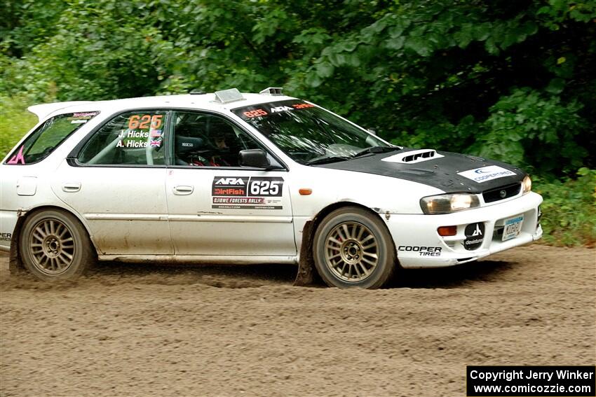 Aidan Hicks / John Hicks Subaru Impreza Wagon on SS1, Steamboat I.