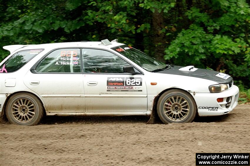 Aidan Hicks / John Hicks Subaru Impreza Wagon on SS1, Steamboat I.