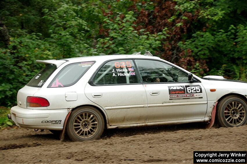 Aidan Hicks / John Hicks Subaru Impreza Wagon on SS1, Steamboat I.