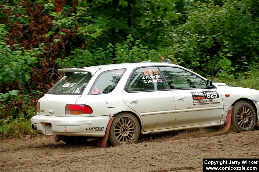 Aidan Hicks / John Hicks Subaru Impreza Wagon on SS1, Steamboat I.