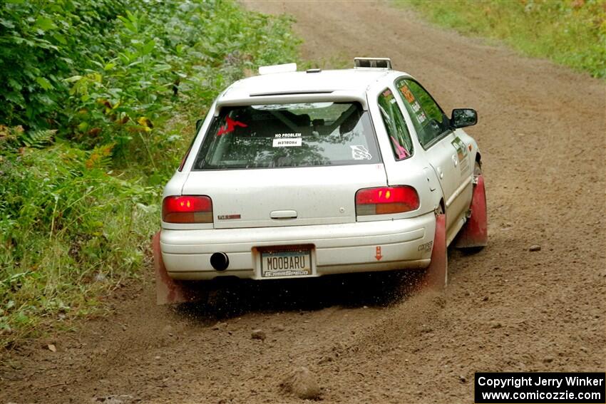 Aidan Hicks / John Hicks Subaru Impreza Wagon on SS1, Steamboat I.