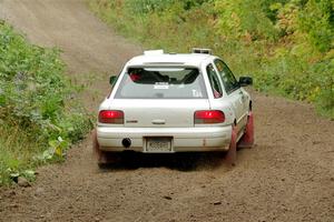 Aidan Hicks / John Hicks Subaru Impreza Wagon on SS1, Steamboat I.