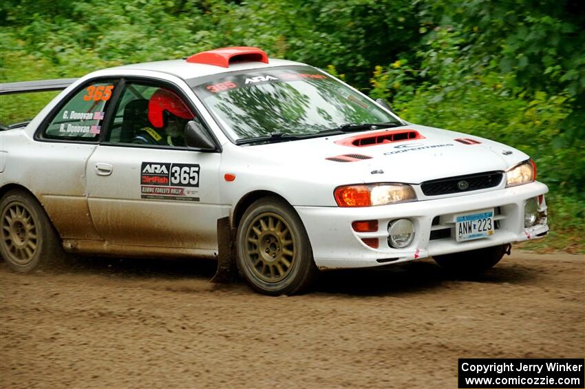 Richard Donovan / Greg Donovan Subaru Impreza on SS1, Steamboat I.