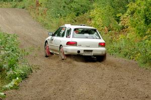 Aidan Hicks / John Hicks Subaru Impreza Wagon on SS1, Steamboat I.