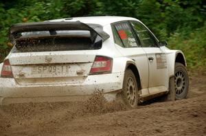 Ryan Booth / Andy Hayes Škoda Fabia on SS5, Steamboat II.