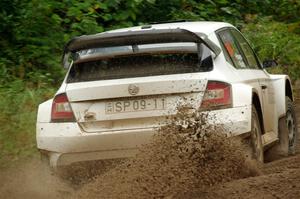 Ryan Booth / Andy Hayes Škoda Fabia on SS5, Steamboat II.