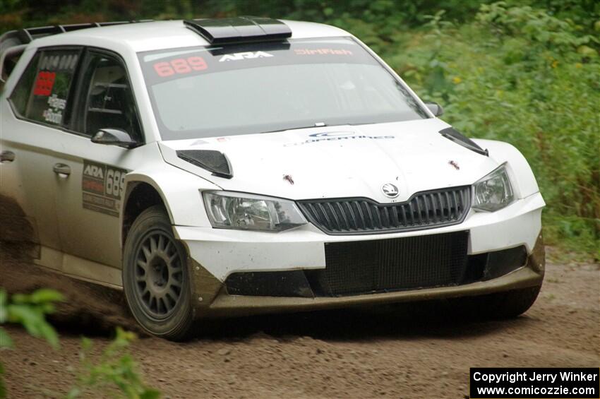 Ryan Booth / Andy Hayes Škoda Fabia on SS5, Steamboat II.