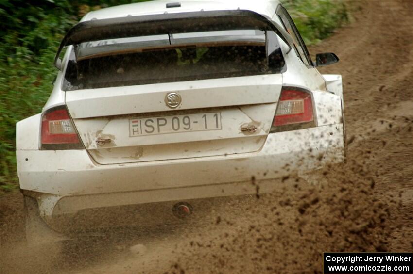 Ryan Booth / Andy Hayes Škoda Fabia on SS5, Steamboat II.