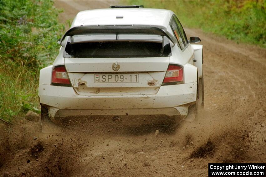 Ryan Booth / Andy Hayes Škoda Fabia on SS5, Steamboat II.