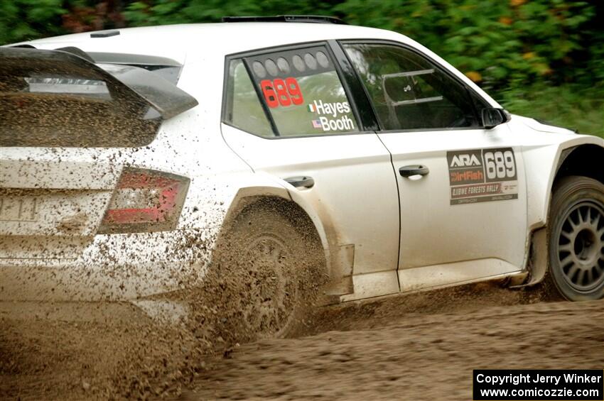 Ryan Booth / Andy Hayes Škoda Fabia on SS5, Steamboat II.