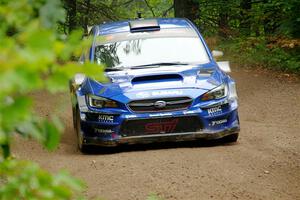 Travis Pastrana / Rhianon Gelsomino Subaru WRX STi on SS5, Steamboat II.