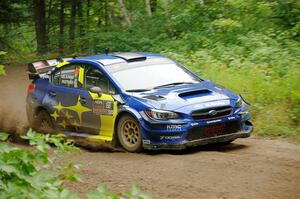 Travis Pastrana / Rhianon Gelsomino Subaru WRX STi on SS5, Steamboat II.