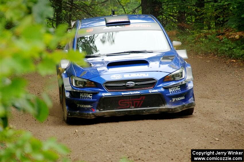 Travis Pastrana / Rhianon Gelsomino Subaru WRX STi on SS5, Steamboat II.