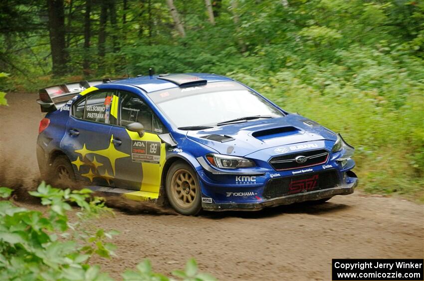 Travis Pastrana / Rhianon Gelsomino Subaru WRX STi on SS5, Steamboat II.