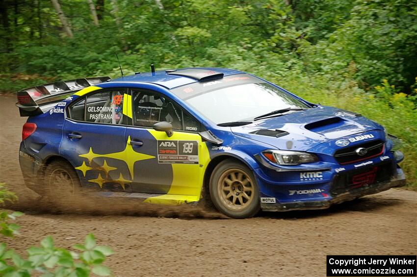 Travis Pastrana / Rhianon Gelsomino Subaru WRX STi on SS5, Steamboat II.