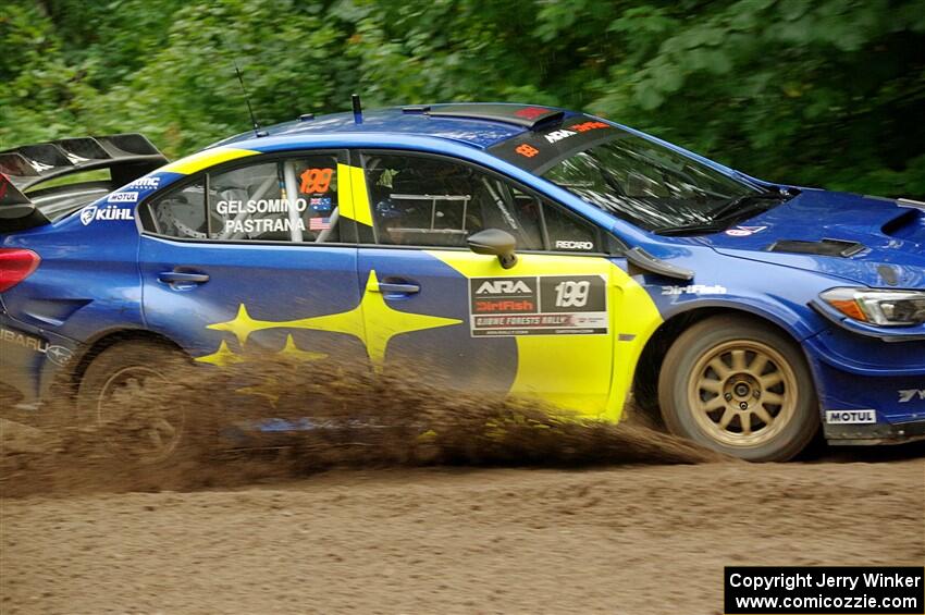 Travis Pastrana / Rhianon Gelsomino Subaru WRX STi on SS5, Steamboat II.