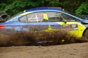 Travis Pastrana / Rhianon Gelsomino Subaru WRX STi on SS5, Steamboat II.