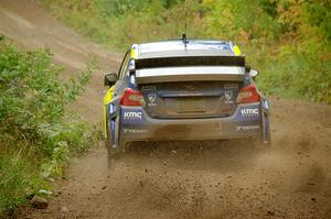 Travis Pastrana / Rhianon Gelsomino Subaru WRX STi on SS5, Steamboat II.