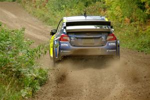 Travis Pastrana / Rhianon Gelsomino Subaru WRX STi on SS5, Steamboat II.