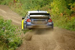 Travis Pastrana / Rhianon Gelsomino Subaru WRX STi on SS5, Steamboat II.