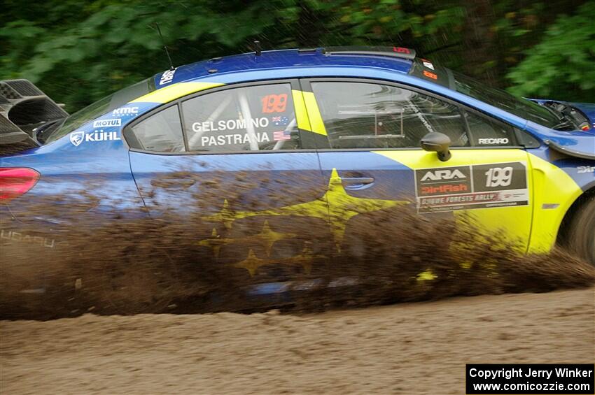 Travis Pastrana / Rhianon Gelsomino Subaru WRX STi on SS5, Steamboat II.