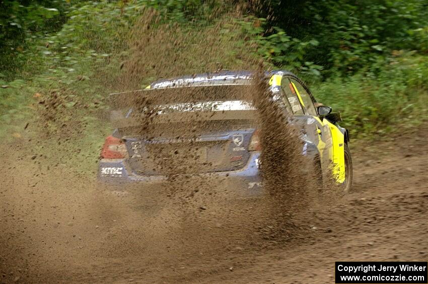 Travis Pastrana / Rhianon Gelsomino Subaru WRX STi on SS5, Steamboat II.