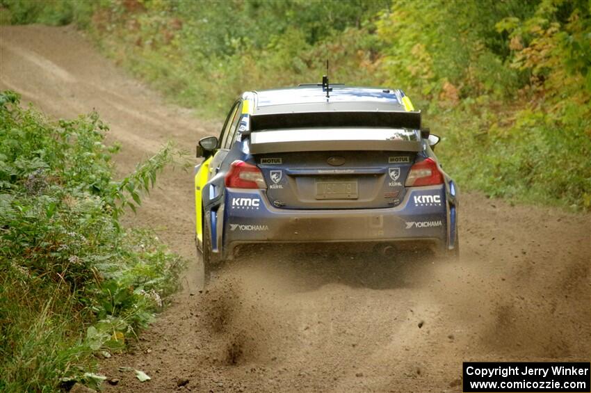 Travis Pastrana / Rhianon Gelsomino Subaru WRX STi on SS5, Steamboat II.