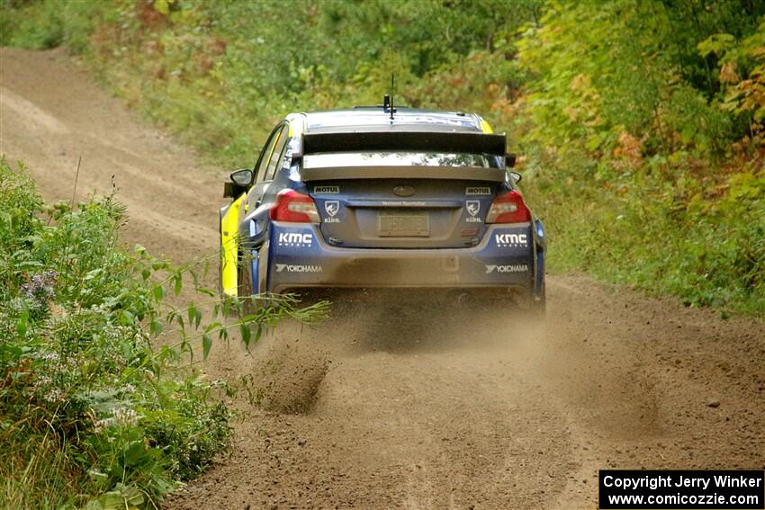 Travis Pastrana / Rhianon Gelsomino Subaru WRX STi on SS5, Steamboat II.