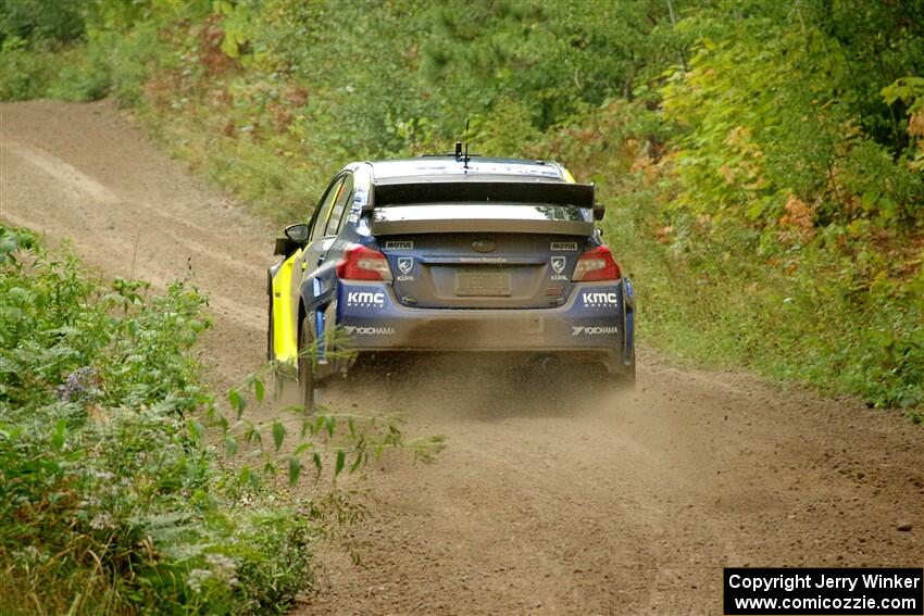 Travis Pastrana / Rhianon Gelsomino Subaru WRX STi on SS5, Steamboat II.