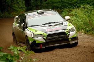 Eamon Fallon / Ozgur Simsek Mitsubishi Lancer Evo X on SS5, Steamboat II.