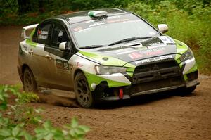 Eamon Fallon / Ozgur Simsek Mitsubishi Lancer Evo X on SS5, Steamboat II.