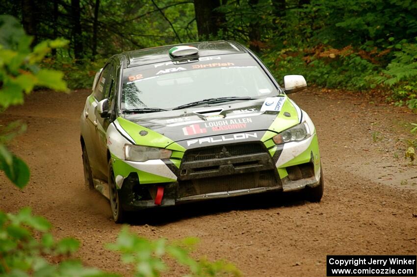 Eamon Fallon / Ozgur Simsek Mitsubishi Lancer Evo X on SS5, Steamboat II.