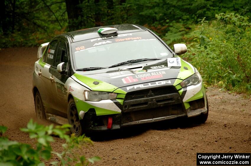 Eamon Fallon / Ozgur Simsek Mitsubishi Lancer Evo X on SS5, Steamboat II.