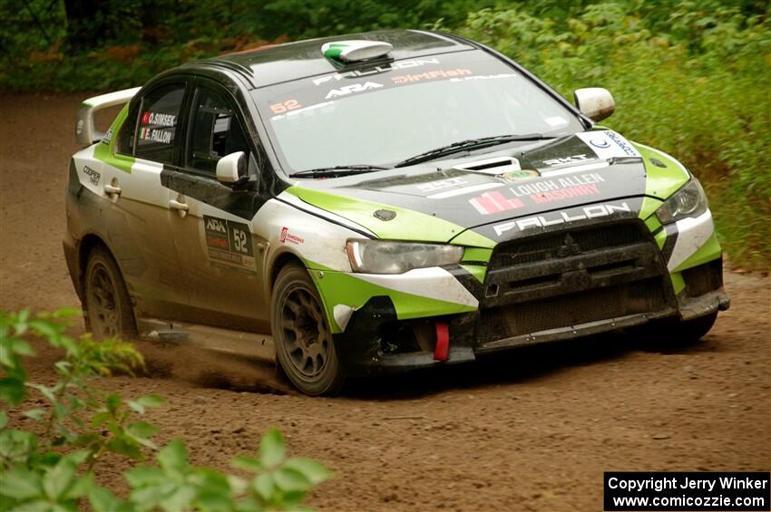 Eamon Fallon / Ozgur Simsek Mitsubishi Lancer Evo X on SS5, Steamboat II.