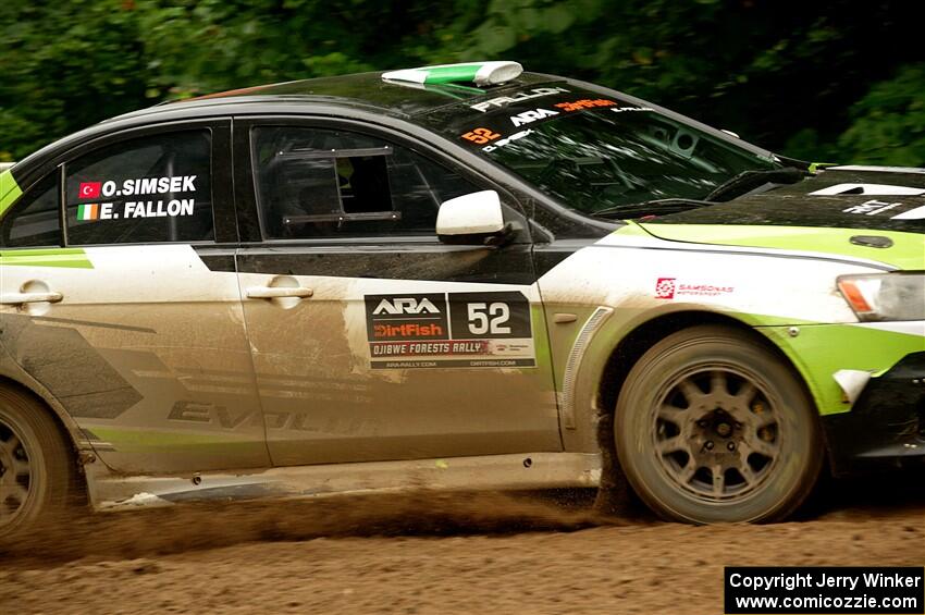 Eamon Fallon / Ozgur Simsek Mitsubishi Lancer Evo X on SS5, Steamboat II.