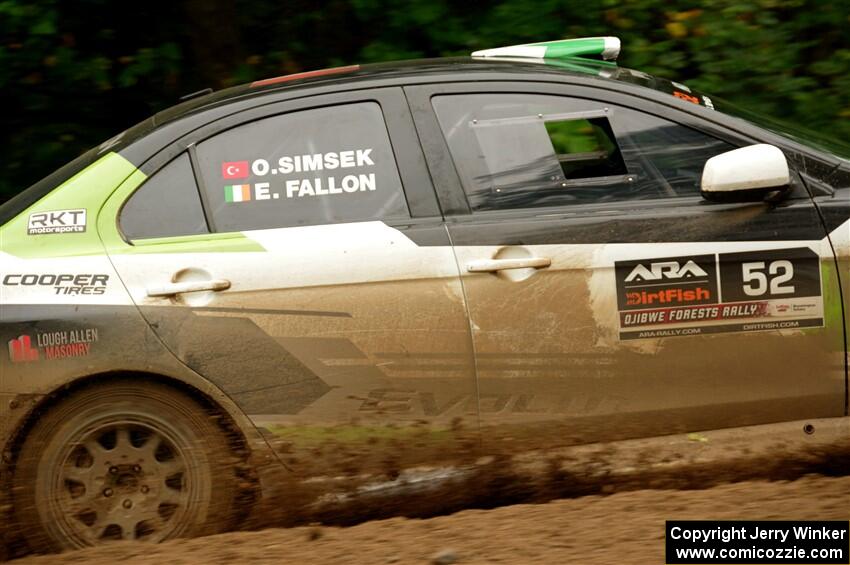 Eamon Fallon / Ozgur Simsek Mitsubishi Lancer Evo X on SS5, Steamboat II.