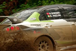 Eamon Fallon / Ozgur Simsek Mitsubishi Lancer Evo X on SS5, Steamboat II.