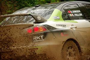 Eamon Fallon / Ozgur Simsek Mitsubishi Lancer Evo X on SS5, Steamboat II.