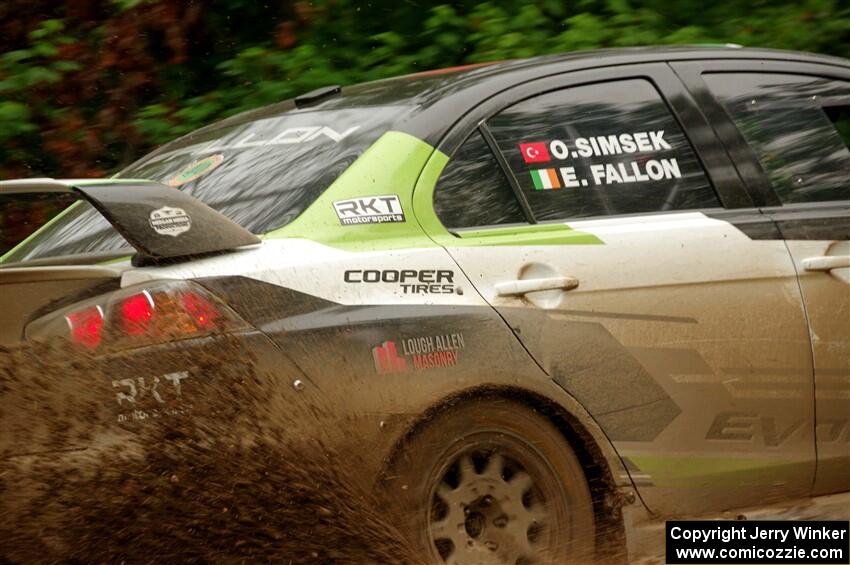 Eamon Fallon / Ozgur Simsek Mitsubishi Lancer Evo X on SS5, Steamboat II.