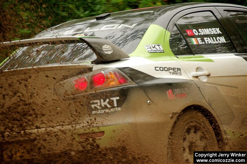 Eamon Fallon / Ozgur Simsek Mitsubishi Lancer Evo X on SS5, Steamboat II.