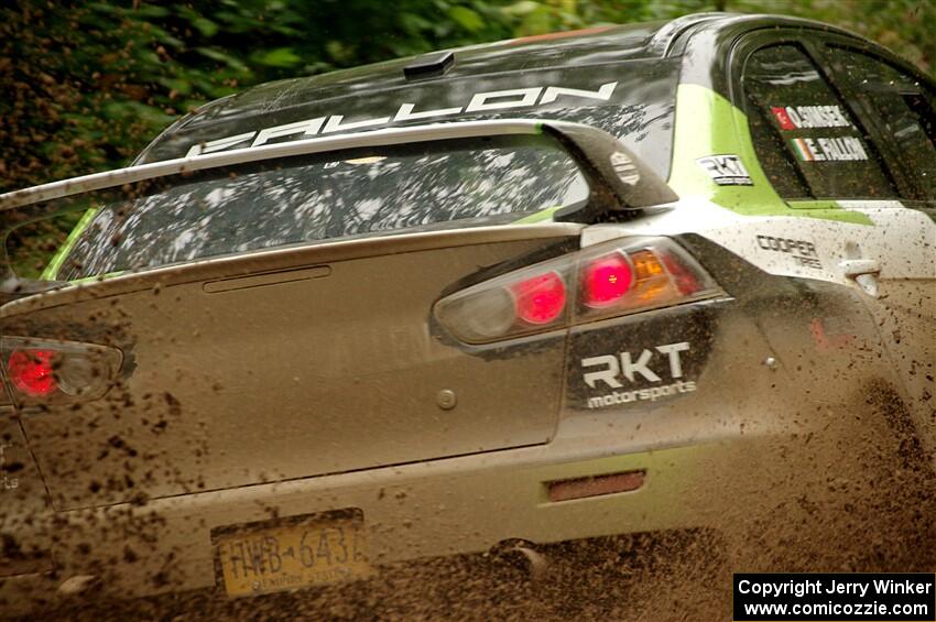 Eamon Fallon / Ozgur Simsek Mitsubishi Lancer Evo X on SS5, Steamboat II.