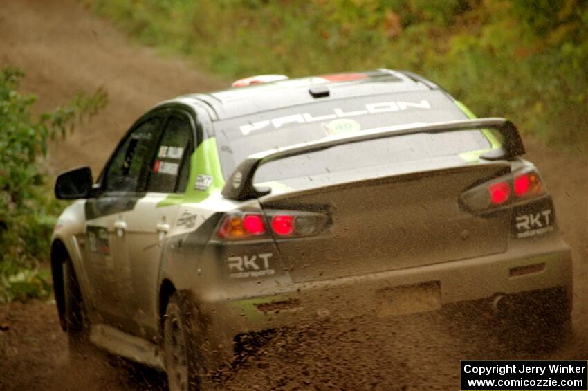 Eamon Fallon / Ozgur Simsek Mitsubishi Lancer Evo X on SS5, Steamboat II.