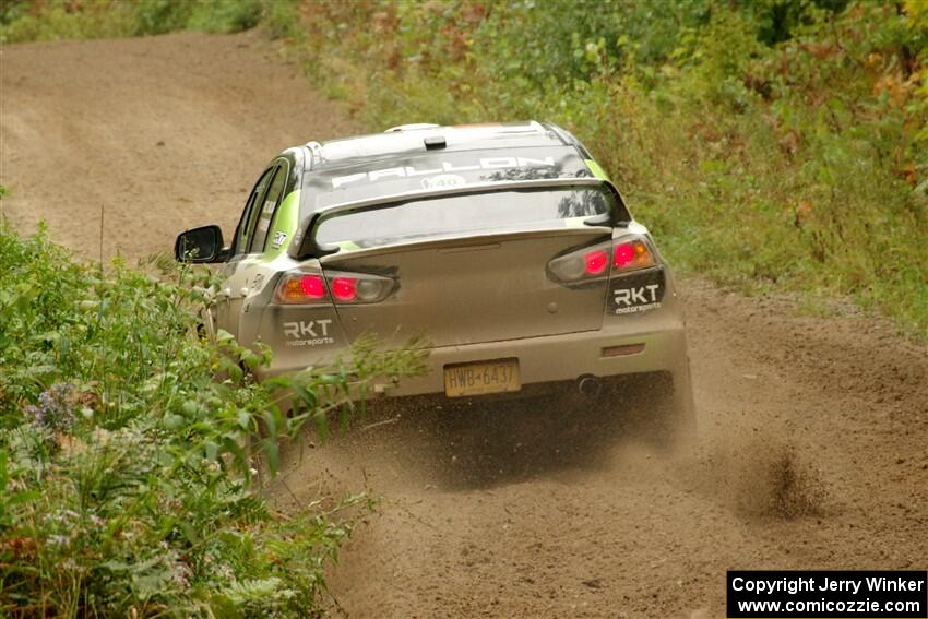 Eamon Fallon / Ozgur Simsek Mitsubishi Lancer Evo X on SS5, Steamboat II.