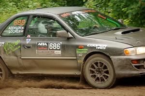 Jordan Locher / Tom Addison Subaru Impreza 2.5RS on SS5, Steamboat II.