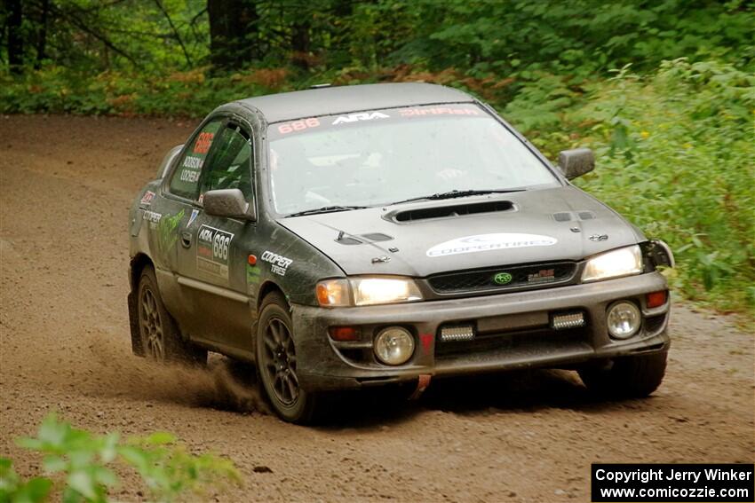 Jordan Locher / Tom Addison Subaru Impreza 2.5RS on SS5, Steamboat II.